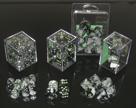 Picture of the Dice: 36 Black Grey / Green Gemini 12mm D6 Dice Block (12) - CHX26845