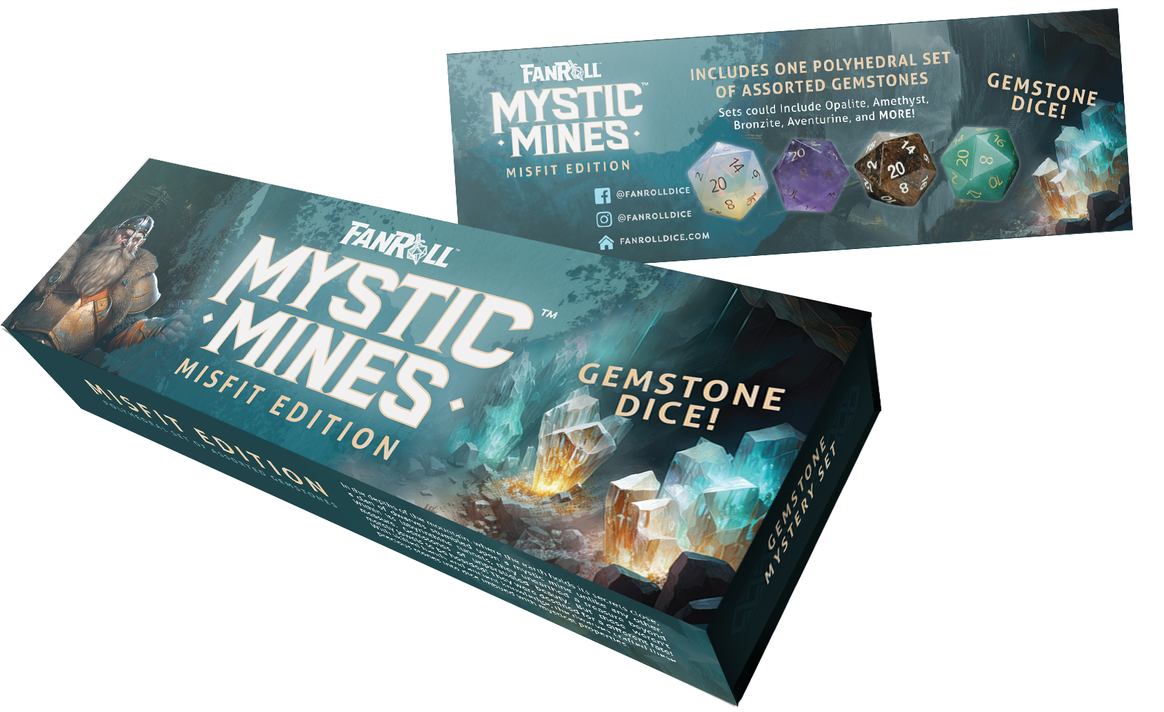 NEW: Mystic Mines Misfit Gemstone Dice Set