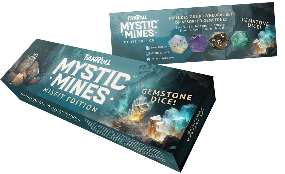 NEW: Mystic Mines Misfit Gemstone Dice Set