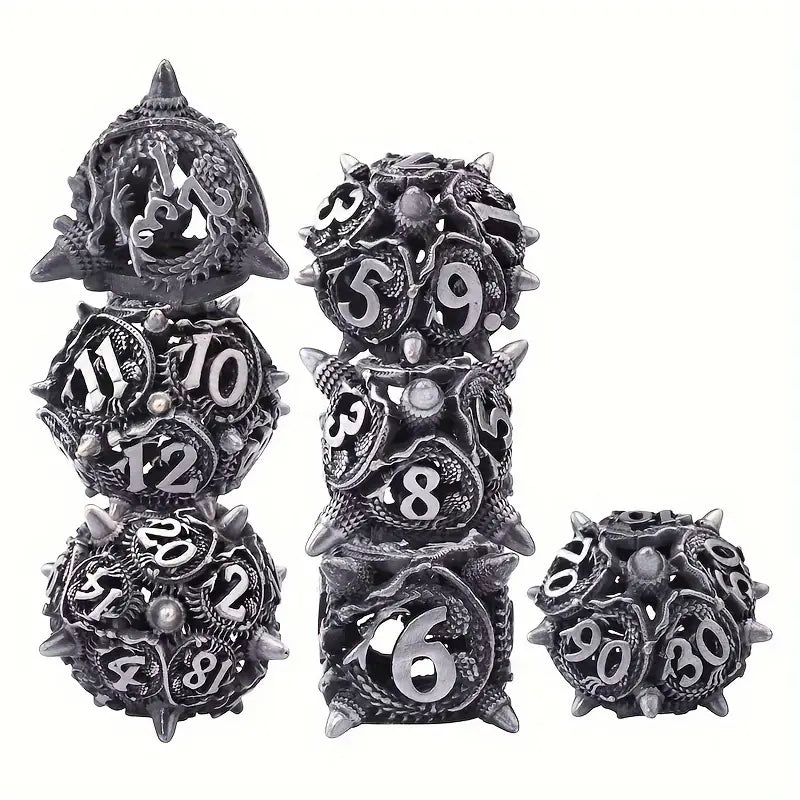 Metal Dice Set Dragon Spikes