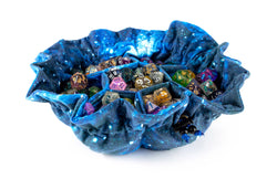 UNIQUE! Velvet Compartment Dice Bag with 7 Pockets: Nebula