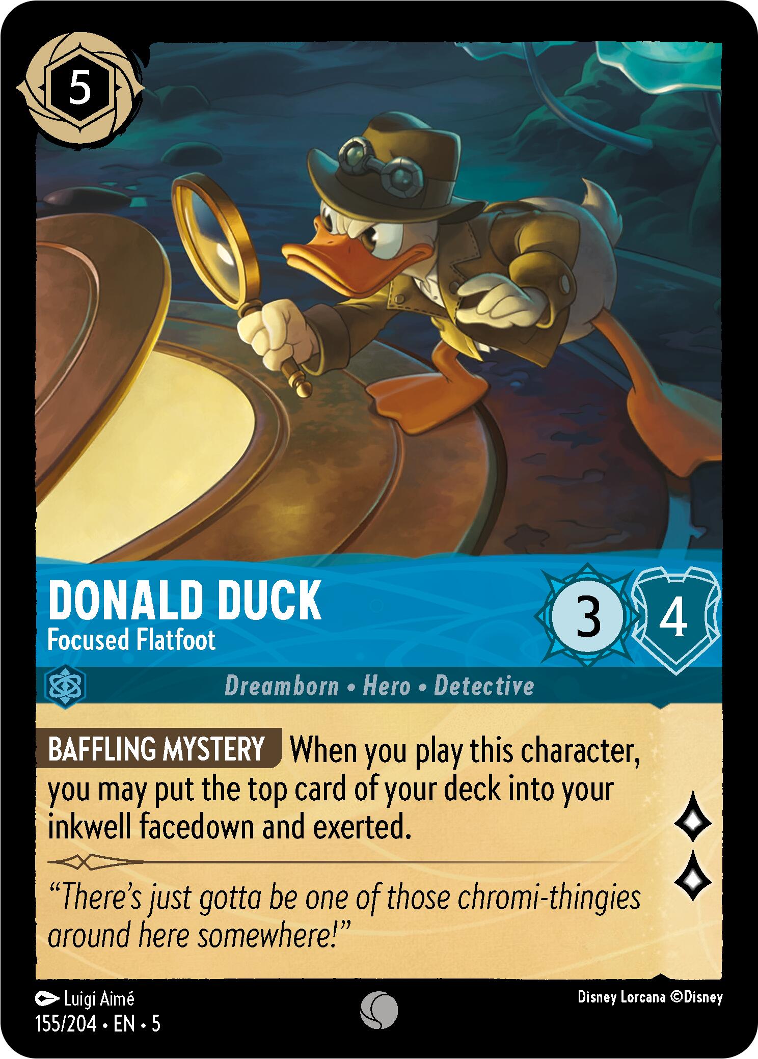 Donald Duck - Focused Flatfoot (155/204) [Shimmering Skies]