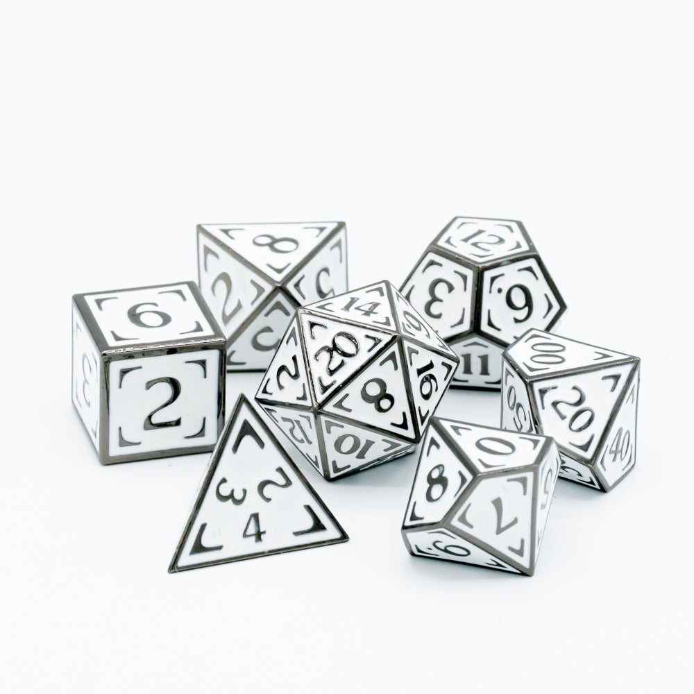 Metal RPG Dice Set (7) - Reticle Zenith Clone Alpha