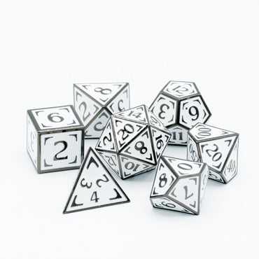 Metal RPG Dice Set (7) - Reticle Zenith Clone Alpha