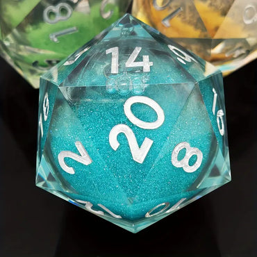 Resin Giant 65mm D20 Liquid Core Blue