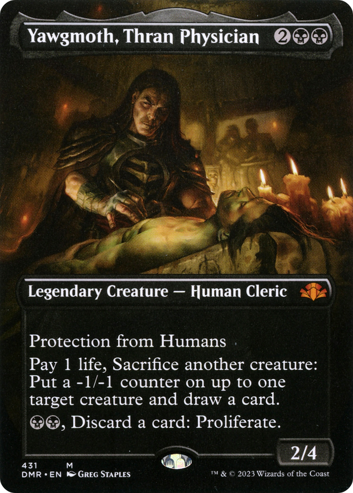 Yawgmoth, Thran Physician (Borderless Alternate Art) [Dominaria Remastered]