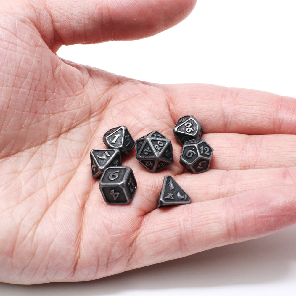 Metal RPG Critling Dice Set (7) - Dark Iron