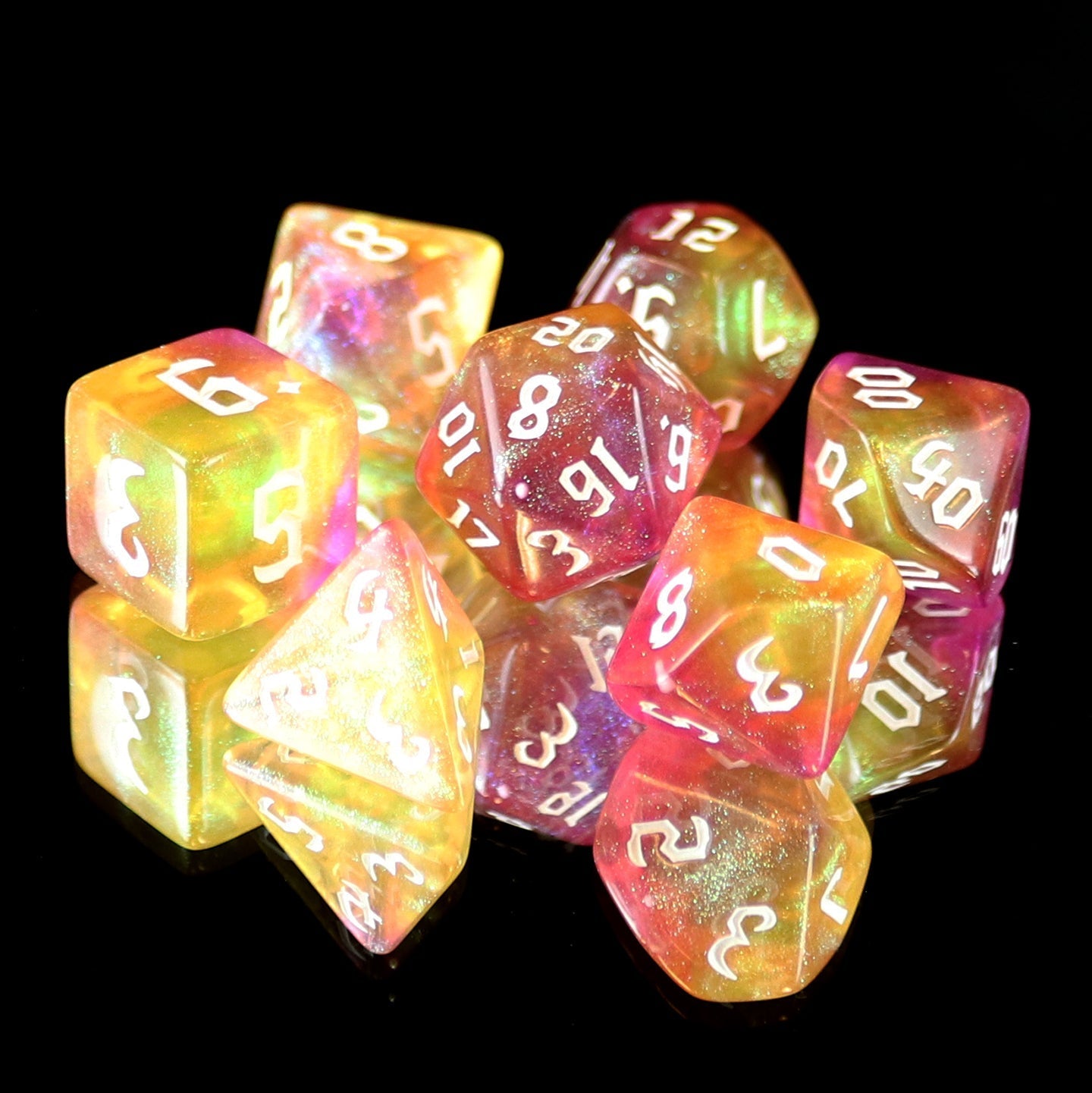 RPG Dice Set (7) - Golden Faith