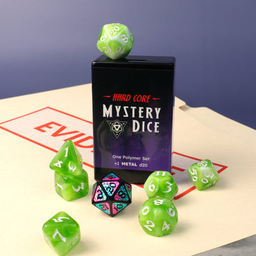 RPG Dice Set (8) - Hard Core Mystery Dice