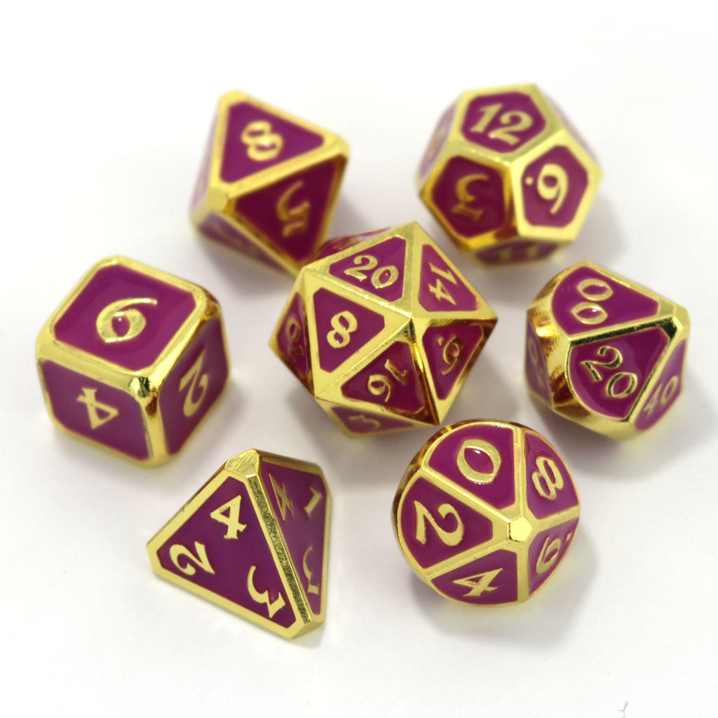 Metal RPG Dice Set (7) - AfterDark Mythica Neon Nightlife