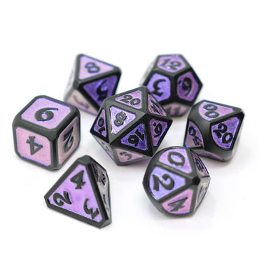 Metal RPG Dice Set (7) - Mythica Dreamscape Nightshade