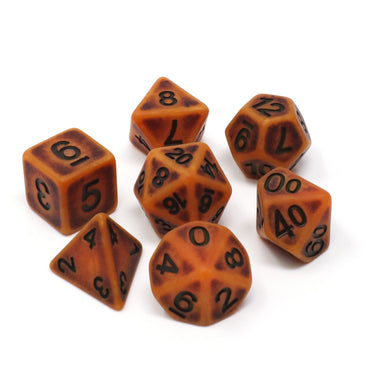 RPG Dice Set (7) - Pumpkin Ancient