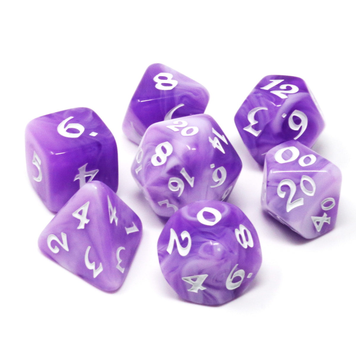 RPG Dice Set (7) - Wisteria Winds