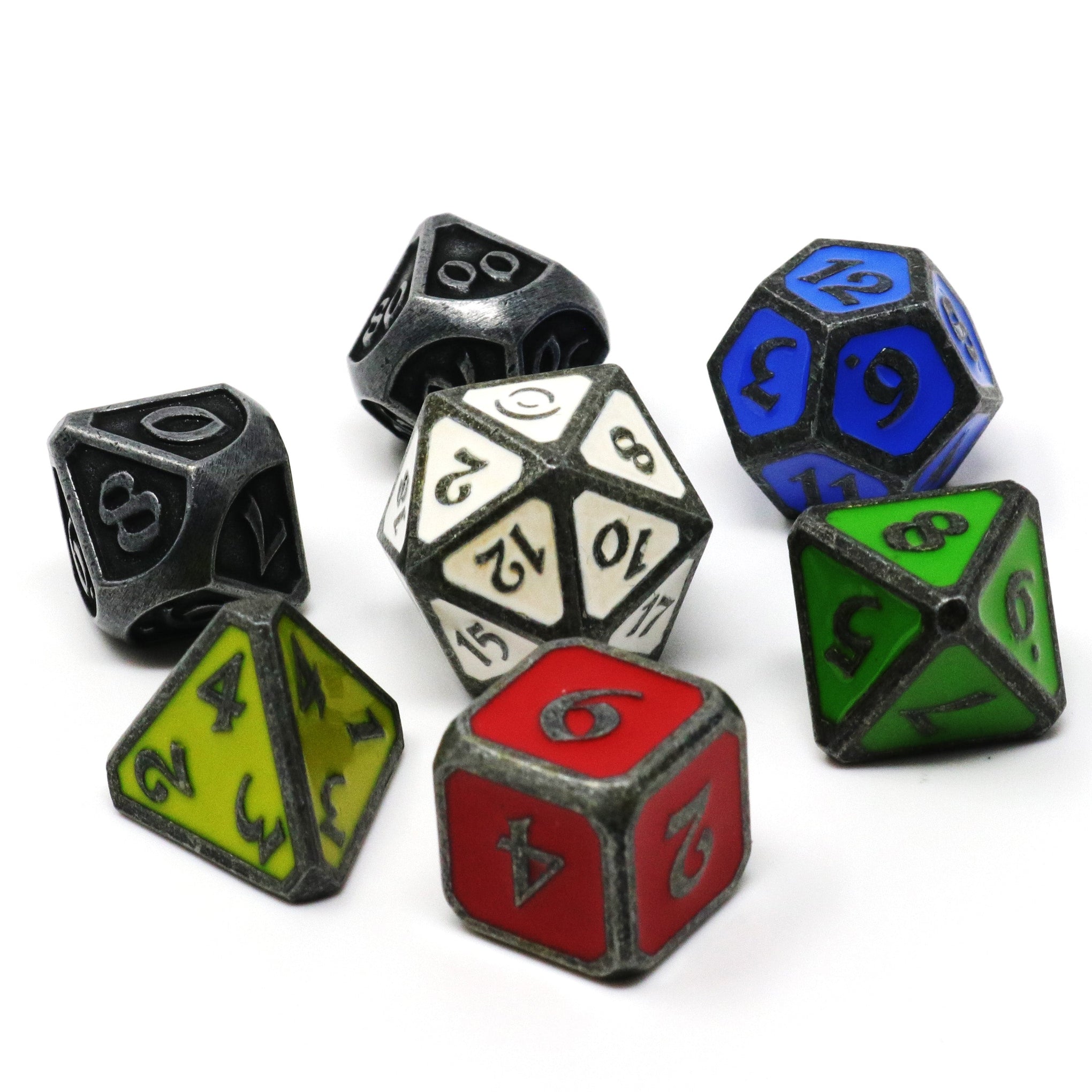 Metal RPG Dice Set (7) - Iron Legacy