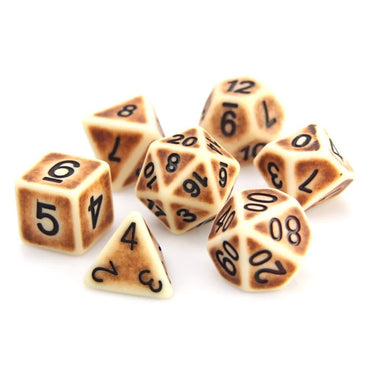 RPG Dice Set (7) - Bone Ancient