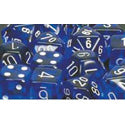 16mm D6 Dice Block (12) - Blue-White (CHX23606)