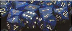 16mm D6 Dice Block (12) - Golden Cobalt (CHX25737)