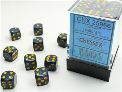 12mm D6 Dice Block (36) - Speckled Twilight (CHX25966)