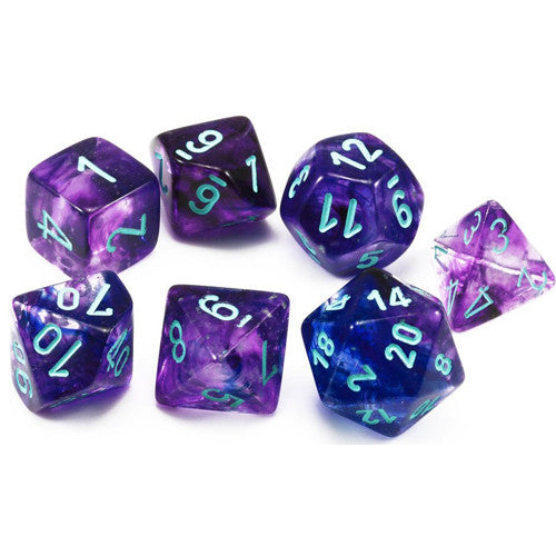 RPG Dice Set (7) - Nebula Nocturnal/Blue (CHX27557)