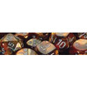 16mm D6 Dice Block (12) -Gold/Silver (27693)