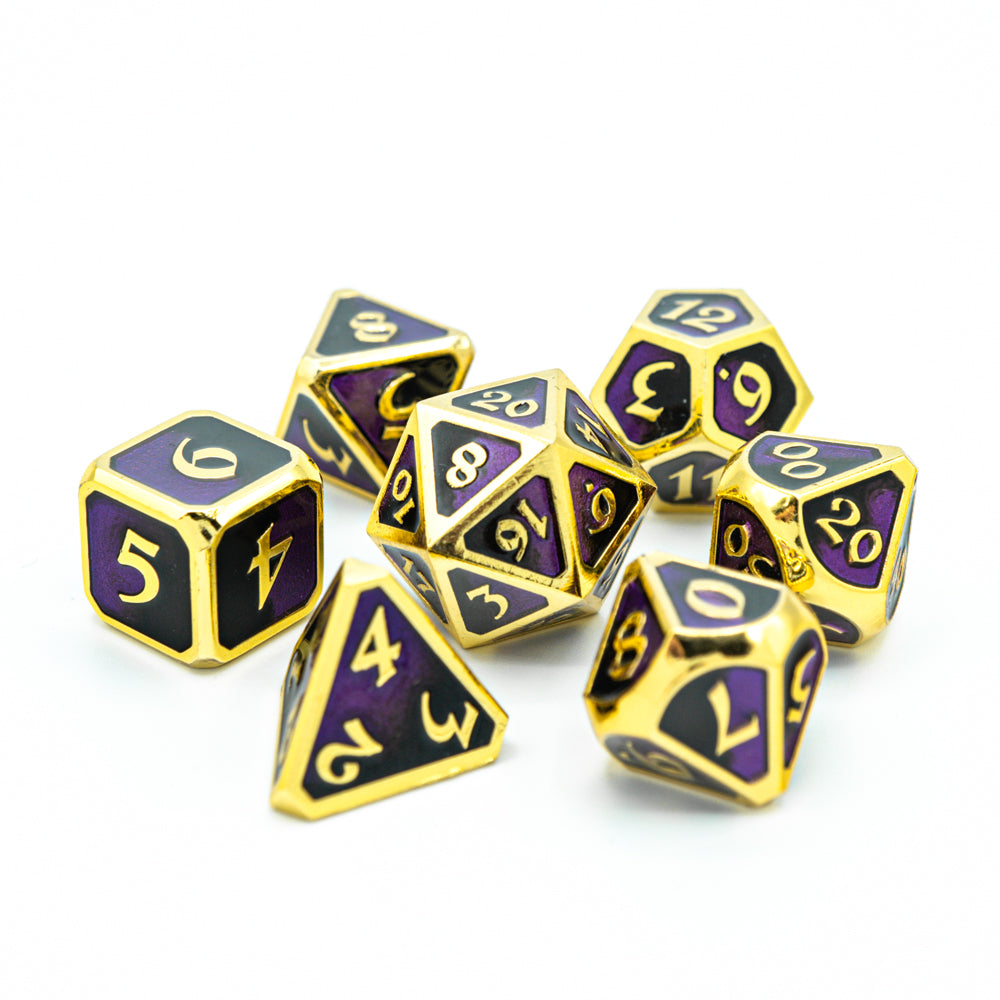 Metal RPG Dice Set (7) - Mythica Dark Arts Hubris