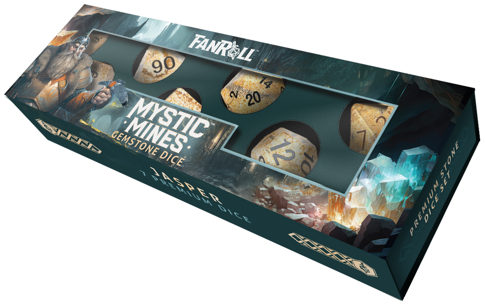 Mystic Mines Gemstone Poly Dice Sets: UPGRADED PACKAGING: Blue Sandstone