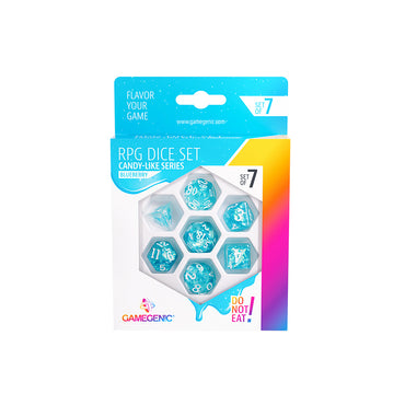 RPG Dice Set (7): Candy Series - Blueberry