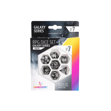 RPG Dice Set (7): Galaxy Series - Moon