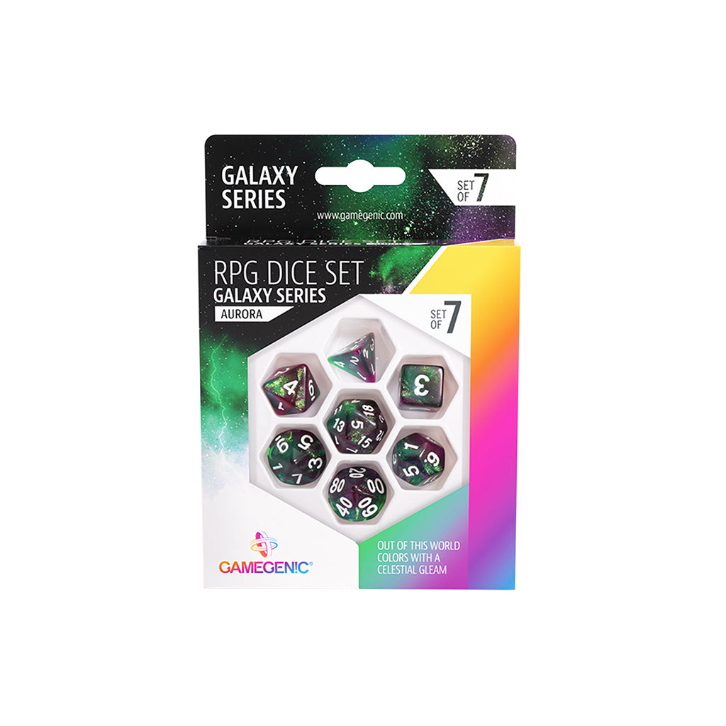 RPG Dice Set (7): Galaxy Series - Aurora