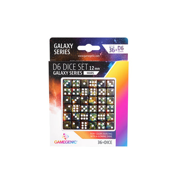 12mm D6 Dice Block (36) - Galaxy Series: Mars