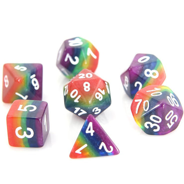 RPG Dice Set (7) - Rainbow